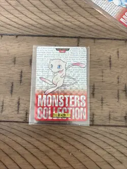 1996 Bandai Carddass Pokemon Mew #151 Red Prism Holo Japanese Pocket Monsters - Image 3