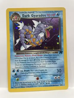 Pokemon TCG Dark Gyarados Holo Rare 8/82 Prerelease Holo 2000 Promo Unused - Image 1