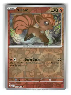Vulpix 037/165 Common 151 Pokemon Reverse Holo Near Mint - Image 1