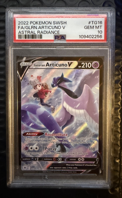 Pokemon TCG Galarian Articuno V Astral Radiance TG16/TG30 PSA 10 - Image 1