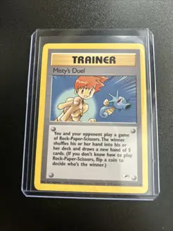 Pokemon Misty's Duel 123/132 Gym Heroes Vintage Trainer Collection Artwork - Image 3