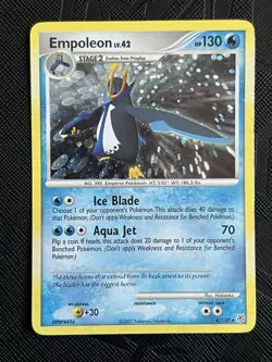 Pokemon TCG *SWIRL* Empoleon 4/130 Diamond and Pearl Holo (English) - NM(-) - Image 4