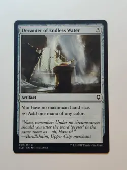 Decanter of Endless Water Commander Legends: Battle for Baldur's Gate MTG - Image 1