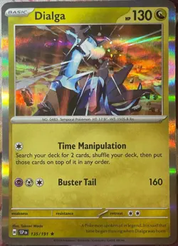Dialga Holo Rare - 135/191 - Surging Sparks Pokemon 2024 NM - Image 1