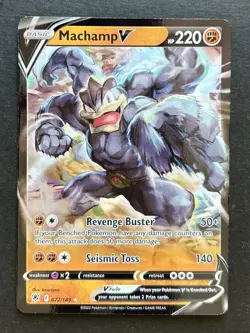 Pokemon Astral Radiance 072/189 Machamp V - Image 1