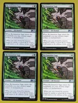 Reclamation Sage x4 Core Set 2019 M19 4x Playset Magic the Gathering MTG - Image 1