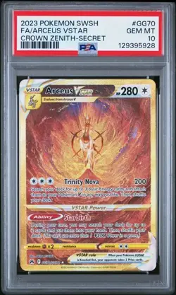 ARCEUS VSTAR Crown Zenith Holo Secret Rare #GG70 PSA 10 Pokemon - Image 1