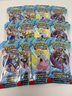 12x Pokemon Scarlet & Violet Journey Together Sleeved Booster Packs - 3 ART SETS - Image 1