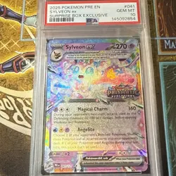 PSA 10 GEM MINT Prismatic Evolutions Sylveon ex 041/131 Holo Double Rare Pokemon - Image 2
