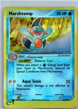 Marshtomp - EX Ruby & Sapphire 41/109 2003 - E Reader - Pokemon - Reverse Holo - Image 1