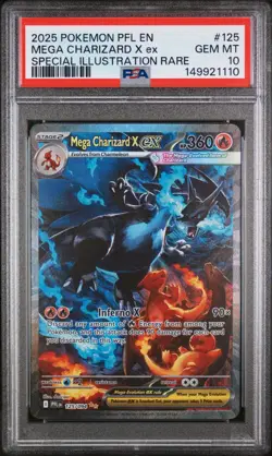 Pokemon 2025 Mega Charizard X ex 125/094 SIR Phantasmal Flames GEM MINT PSA 10 - Image 2