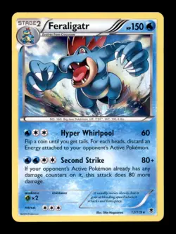 FERALIGATR 17/119 HOLO R PHANTOM FORCES POKEMON LP - Image 1