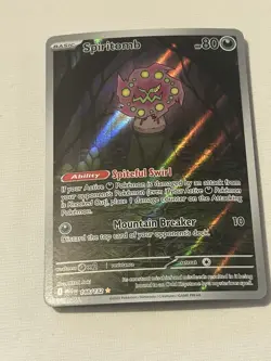 Pokemon TCG Spiritomb 148/132 Mega Evolution Illustration Rare - Image 1