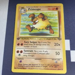 Pokemon 1st Ed. Jungle Set UNCOMMON Primeape 43/64 LP - Image 1