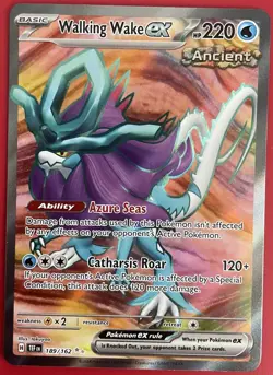 Pokemon Walking Wake EX 189/162 - Temporal Forces Ultra Rare (Pack Fresh) - Image 1