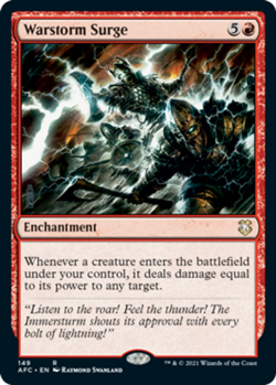 NM-Mint, English MTG Regular Warstorm Surge Commander: Adventures in the Forgott - Image 1