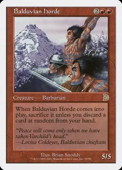 1x Balduvian Horde - LP - Deckmasters - SPARROW MAGIC mtg - Image 1