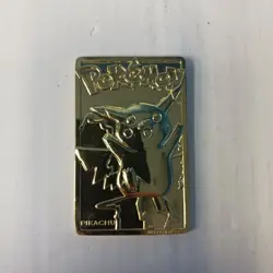 Pokemon Pikachu 23K Gold Plated Trading Card 1999 Burger King Limited Edition - Image 1