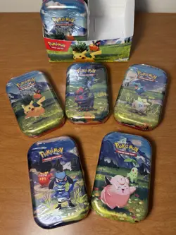 Pokemon TCG: Mega Evolution Ascended Heroes Mini Tins 10x w/ display- TCG sealed - Image 4