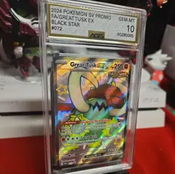 Great Tusk EX SVP072 AGS 10 GEM MT Scarlet & Violet Promo Graded Pokemon Card - Image 3
