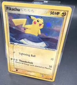 2007 Pokemon POP Series 5 Pikachu 12/17 Holo Inverted Back Error Swirl Rare NM - Image 5