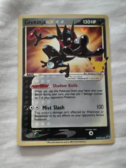 Greninja Gold Star SWSH144 - Pokemon Celebrations Black Star Promo - Image 1