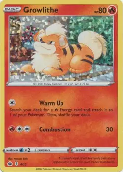 GROWLITHE 4/15 MCDONALD'S PROMO POKEMON (HOLO RARE, NM) - Image 1