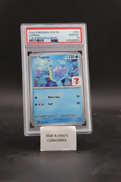 Pokemon TCG: 2024 Lapras 31/142- PSA 10: 7 Eleven-RARE EXCLUSIVE - Image 1