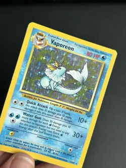 Pokemon TCG Vaporeon 12/64 Jungle Holo LP/MP - Image 4