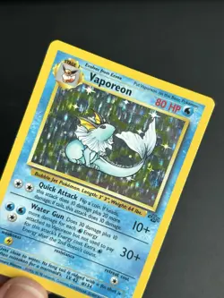 Pokemon TCG Vaporeon 12/64 Jungle Holo LP/MP - Image 5