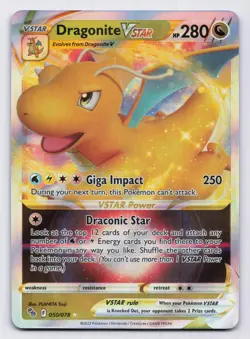 Dragonite VSTAR Holofoil Ultra Rare Pokemon GO 050/078 NM - Image 1