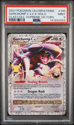 SEQUENTIAL PSA 9 M RAYQUAZA EX 76 GARCHOMP C LV. X 145 CELEBRATIONS POKEMON MINT - Image 4