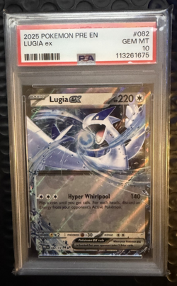 Pokemon TCG Lugia EX 082/131 Prismatic Evolutions PSA 10 - Image 1
