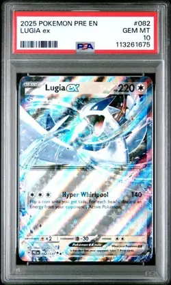 Pokemon TCG Lugia EX 082/131 Prismatic Evolutions PSA 10 - Image 3