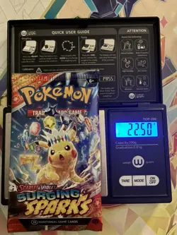 HEAVY! 22.50g Surging Sparks Pokemon TCG Booster Pack - Image 1