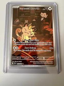 2025 Pokemon SV Destined Rivals EN Team Rocket's Meowth 203/182 #2 - Image 1