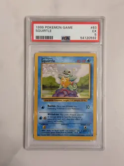 Pokemon 1999 Squirtle 63/102 PSA 5 - Image 1