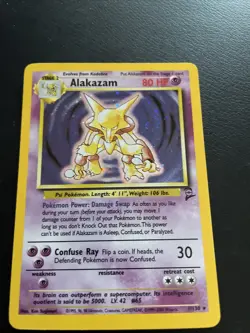 Pokemon Alakazam Holo 1/130 - Base Set 2 - Image 1
