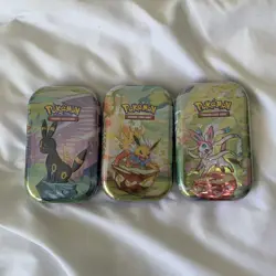 ✅Fast Shipping✅ Sealed Pokemon TCG: SV8.5 Prismatic Evolutions Mini Tin x3 - Image 1