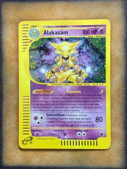 Pokemon Alakazam 1/165 Expedition Holo Rare NM - Image 1