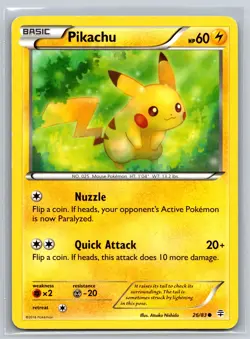 Pikachu 26/83 Generations Electric-Type Mouse Basic 60 HP Pokemon TCG 2016 - Image 1