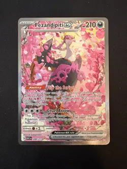 Pokemon TCG Ascended heroes Fezandipiti Ex 288/217 Special Illustration Rare NM - Image 1