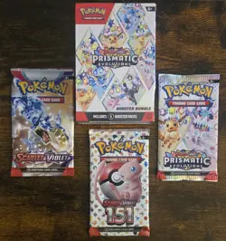 Pokemon TCG Sealed Lot Prismatic Evolutions 151 Scarlet & Violet + Bundle - Image 1