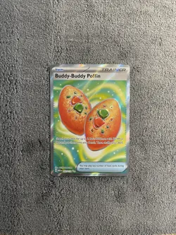 Pokemon TCG — BUDDY BUDDY POFFIN 167/132 MEGA Full Art Ultra Rare (NM) - Image 1
