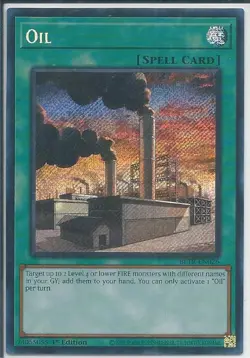 Yugioh! Oil - BLTR-EN026 - Secret Rare - 1st Edition Near Mint, English - Image 1