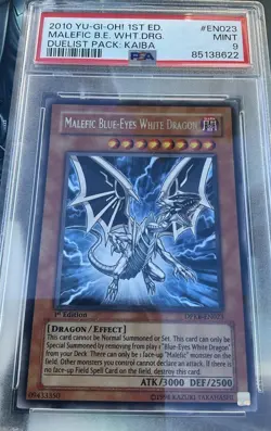 Malefic Blue Eyes White Dragon PSA 9 2010 Yugioh - Image 2