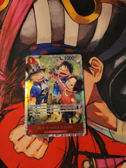Ace & Sabo & Luffy OP13-007 - One Piece TCG English - SR Foil NM Near-Mint - Image 1