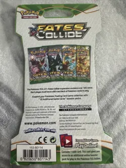 Pokemon (1) XY Fates Collide Sleeved Booster Pack New Sealed 820650801143 - Image 2