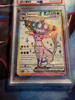 PSA 9 Espeon ex SVP175 Sv: Scarlet & Violet Promo Card Holo - Image 2