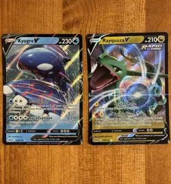 Rayquaza V & Kyogre V, Crown Zenith (2023) Pokemon TCG Cards Lot of 2 - Image 1